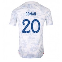 France Kingsley Coman #20 Replica Away Shirt World Cup 2022 Short Sleeve